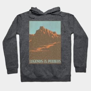 Vintage Travel Poster, Legends of the Pueblos Hoodie